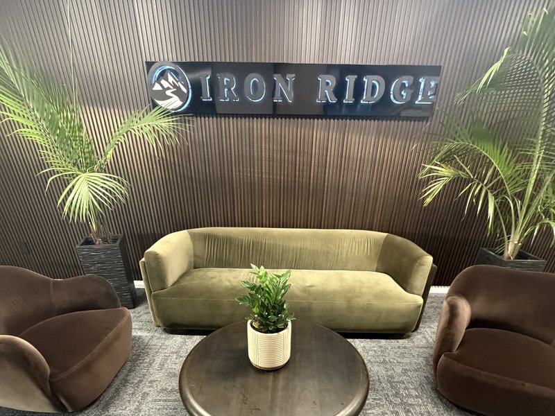 The lobby at Iron Ridge Recovery, 4030 W. Braker Ln, Suite 410, Austin